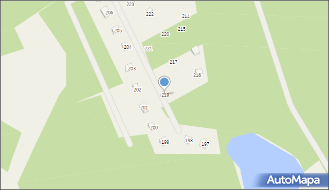 Czapielski Młyn, Czapielski Młyn, 219, mapa Czapielski Młyn