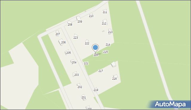 Czapielski Młyn, Czapielski Młyn, 220, mapa Czapielski Młyn