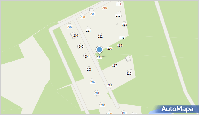 Czapielski Młyn, Czapielski Młyn, 221, mapa Czapielski Młyn