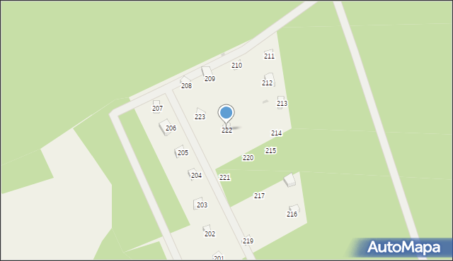 Czapielski Młyn, Czapielski Młyn, 222, mapa Czapielski Młyn