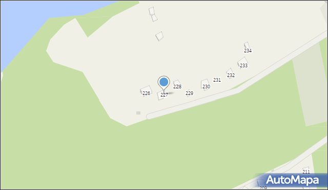 Czapielski Młyn, Czapielski Młyn, 227, mapa Czapielski Młyn