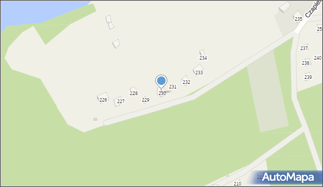Czapielski Młyn, Czapielski Młyn, 230, mapa Czapielski Młyn
