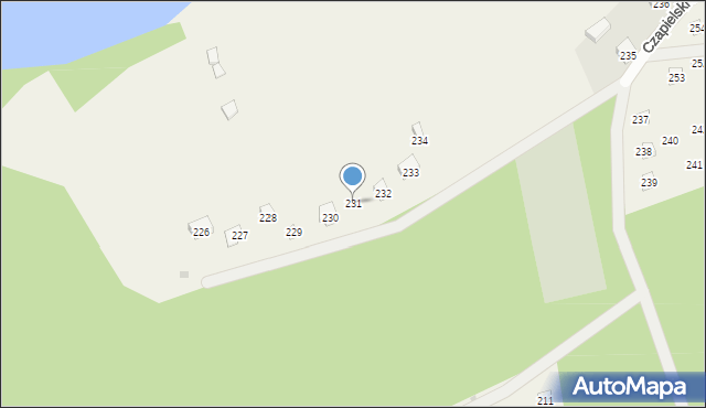Czapielski Młyn, Czapielski Młyn, 231, mapa Czapielski Młyn