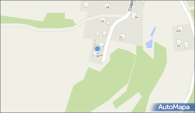Czapla, Czapla, 1A, mapa Czapla