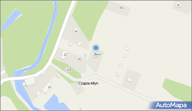 Czapla, Czapla, 26, mapa Czapla