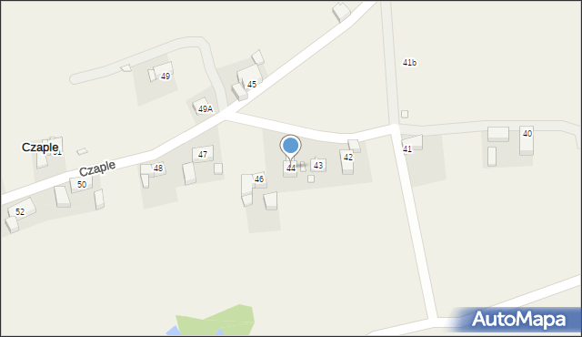 Czaple, Czaple, 44, mapa Czaple