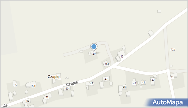 Czaple, Czaple, 49, mapa Czaple