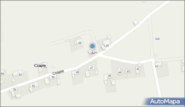 Czaple, Czaple, 49A, mapa Czaple