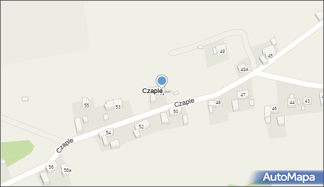 Czaple, Czaple, 51, mapa Czaple