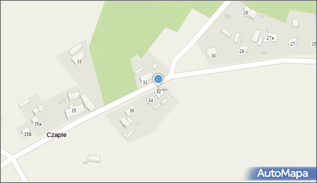 Czaple, Czaple, 32, mapa Czaple