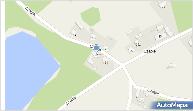 Czaple, Czaple, 40, mapa Czaple