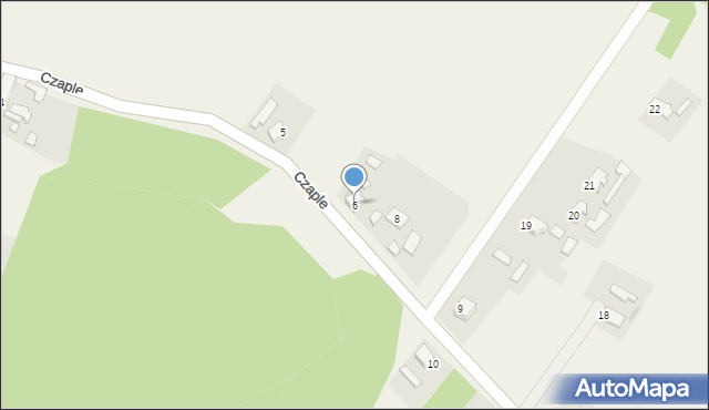 Czaple, Czaple, 6, mapa Czaple
