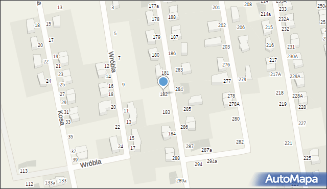 Czaple, Czaple, 182, mapa Czaple