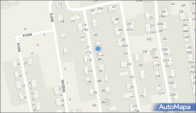 Czaple, Czaple, 188A, mapa Czaple