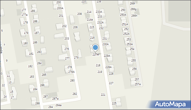 Czaple, Czaple, 217A, mapa Czaple
