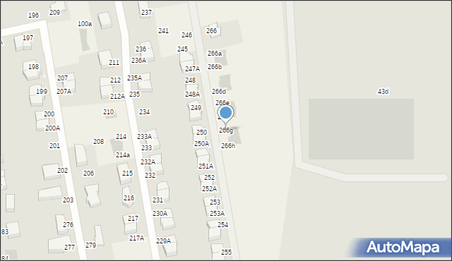 Czaple, Czaple, 266g, mapa Czaple