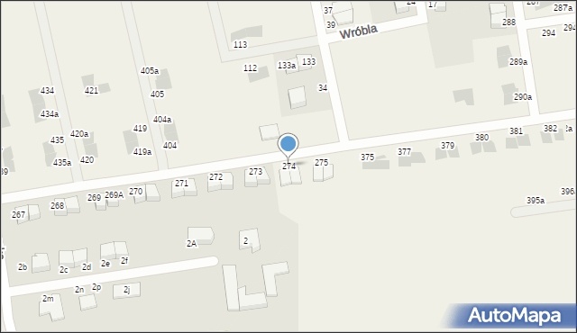 Czaple, Czaple, 274, mapa Czaple