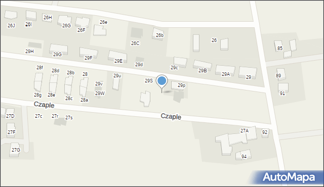 Czaple, Czaple, 29r, mapa Czaple