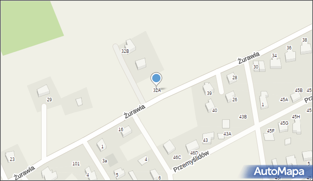 Czaple, Czaple, 32A, mapa Czaple