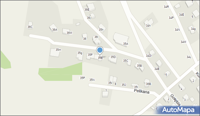 Czaple, Czaple, 35E, mapa Czaple