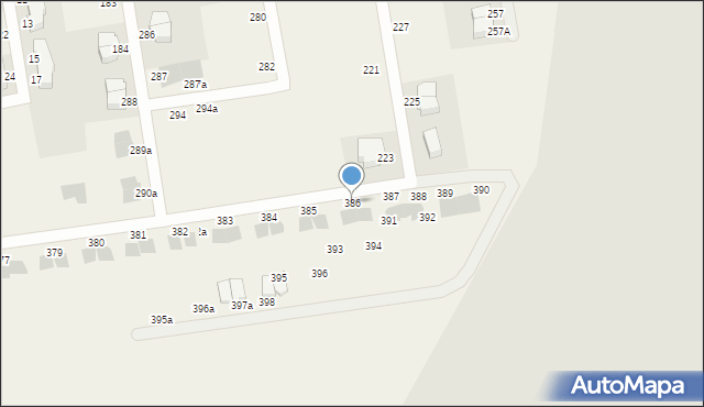 Czaple, Czaple, 386, mapa Czaple