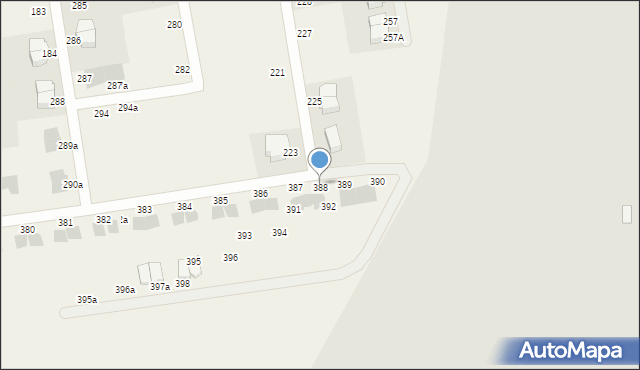 Czaple, Czaple, 388, mapa Czaple