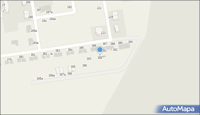 Czaple, Czaple, 394, mapa Czaple