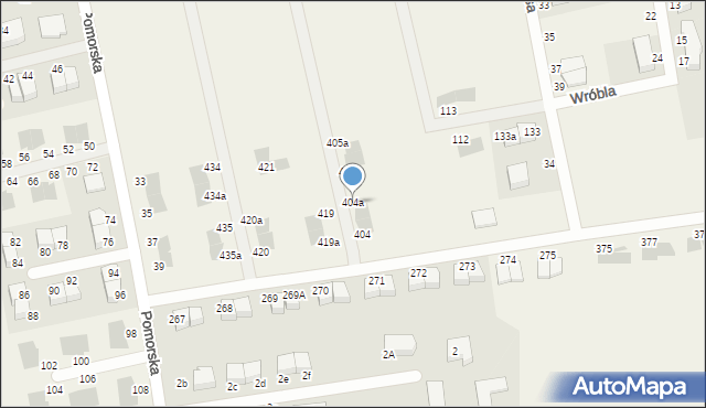 Czaple, Czaple, 404a, mapa Czaple