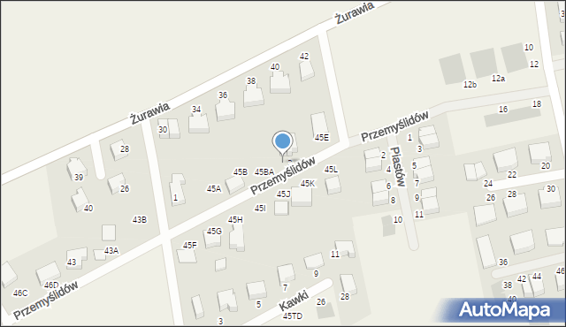 Czaple, Czaple, 45C, mapa Czaple