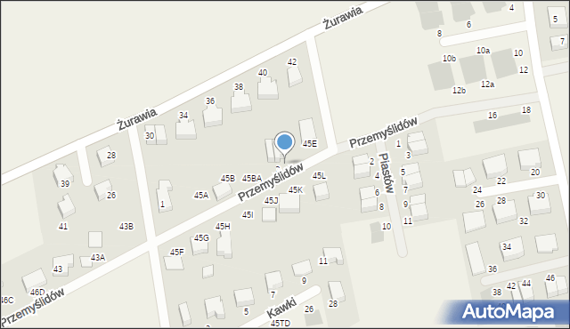 Czaple, Czaple, 45D, mapa Czaple