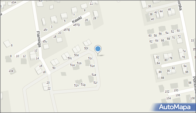 Czaple, Czaple, 52a, mapa Czaple