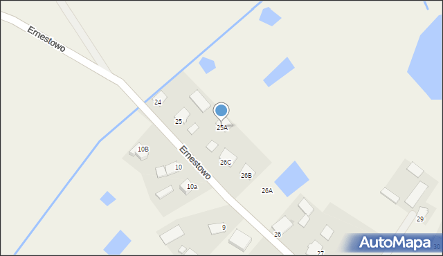 Czaple, Czaple, 25A, mapa Czaple