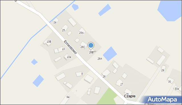 Czaple, Czaple, 26B, mapa Czaple