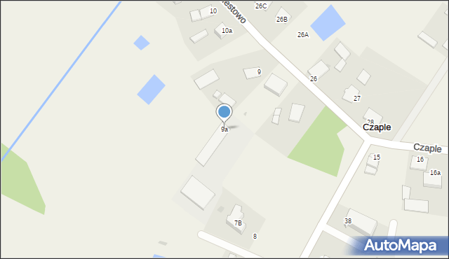 Czaple, Czaple, 9a, mapa Czaple