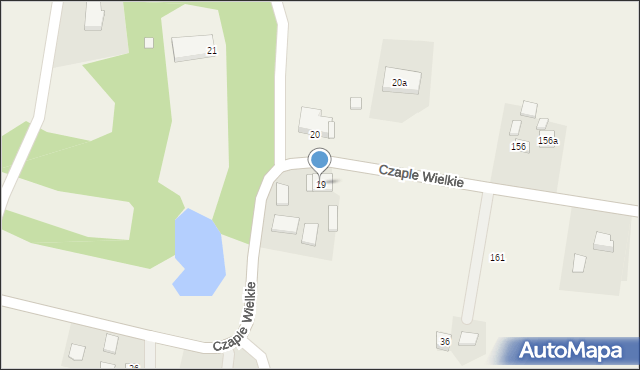 Czaple Wielkie, Czaple Wielkie, 19, mapa Czaple Wielkie