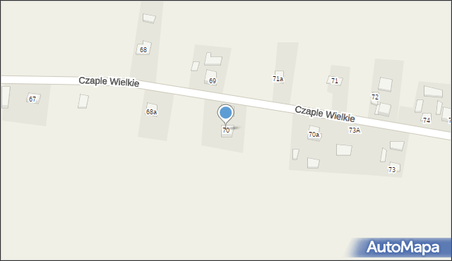 Czaple Wielkie, Czaple Wielkie, 70, mapa Czaple Wielkie