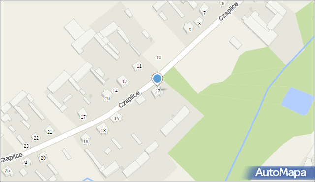Czaplice, Czaplice, 13, mapa Czaplice