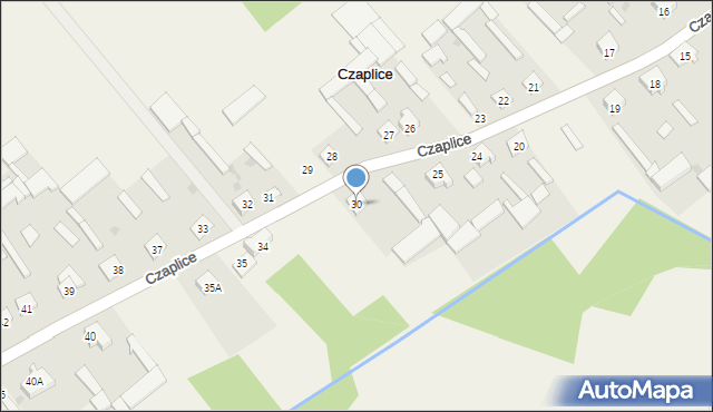 Czaplice, Czaplice, 30, mapa Czaplice