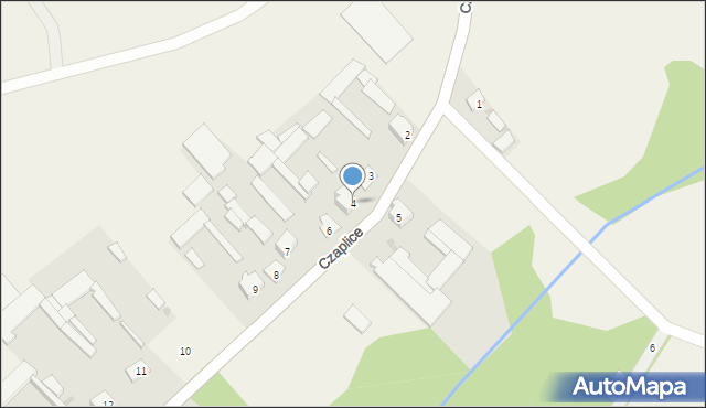 Czaplice, Czaplice, 4, mapa Czaplice