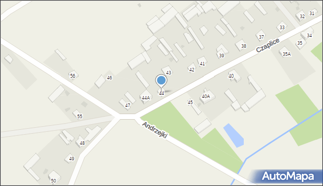 Czaplice, Czaplice, 44, mapa Czaplice