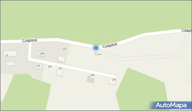 Czaplice, Czaplice, 10f, mapa Czaplice
