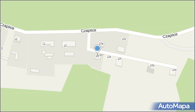 Czaplice, Czaplice, 10j, mapa Czaplice