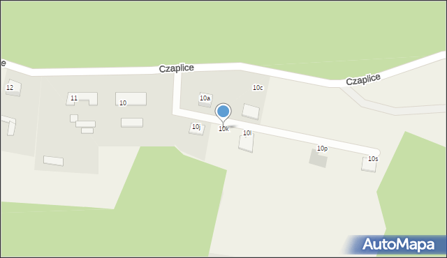 Czaplice, Czaplice, 10k, mapa Czaplice