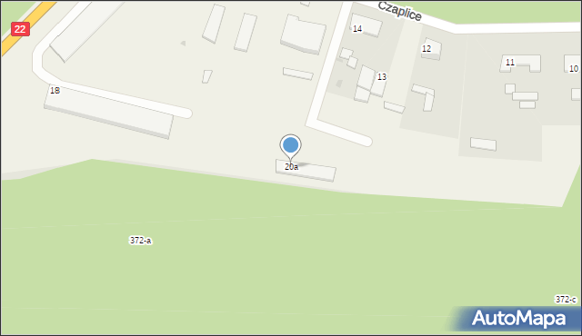 Czaplice, Czaplice, 20a, mapa Czaplice