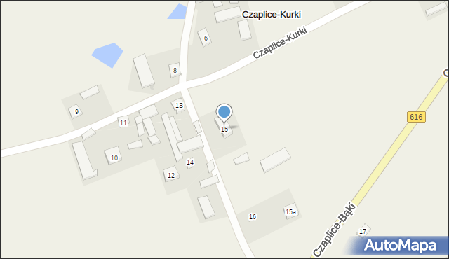 Czaplice-Bąki, Czaplice-Bąki, 15, mapa Czaplice-Bąki