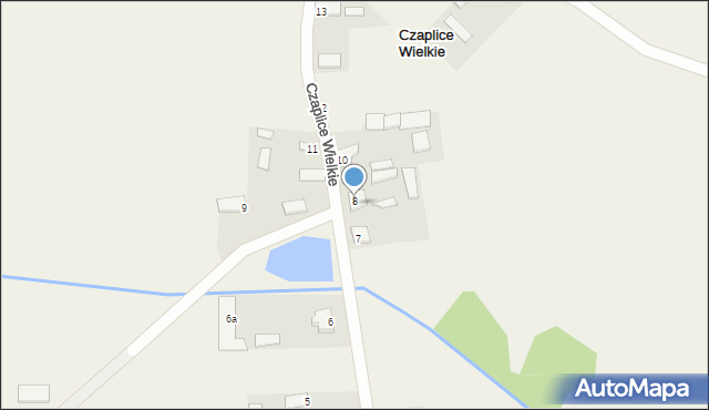 Czaplice Wielkie, Czaplice Wielkie, 8, mapa Czaplice Wielkie
