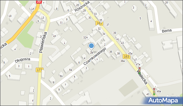 Czaplinek, Czarnkowskiego, 2a, mapa Czaplinek