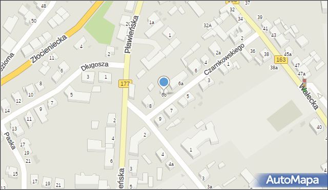 Czaplinek, Czarnkowskiego, 6b, mapa Czaplinek