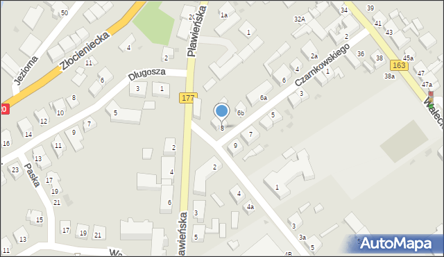 Czaplinek, Czarnkowskiego, 8, mapa Czaplinek