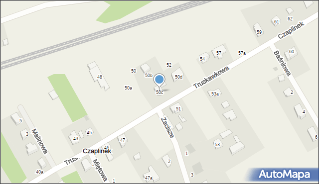 Czaplinek, Czaplinek, 50c, mapa Czaplinek